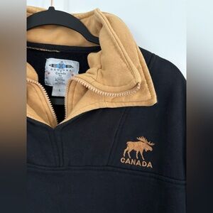 Canada Moose Quarter Zip Sweatshirt